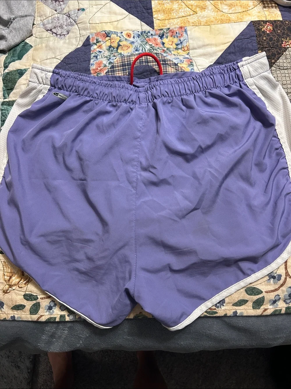 Women’s Lavender Athletic Shorts with Contrast Trim